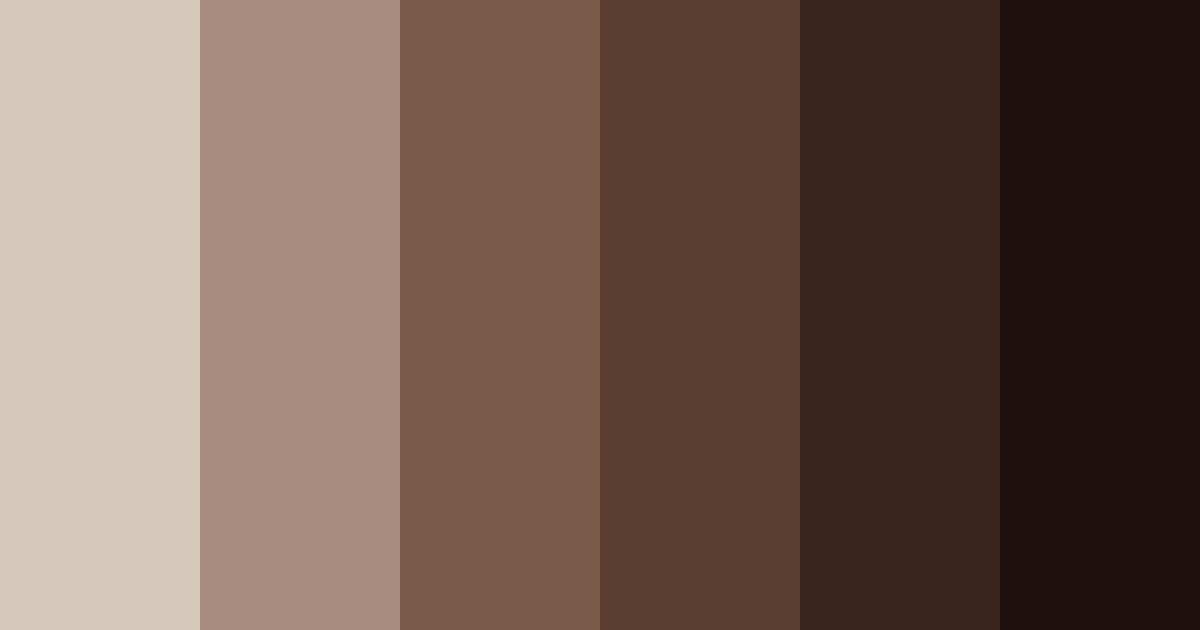 Download dark brown color palette PNG image (landscape)