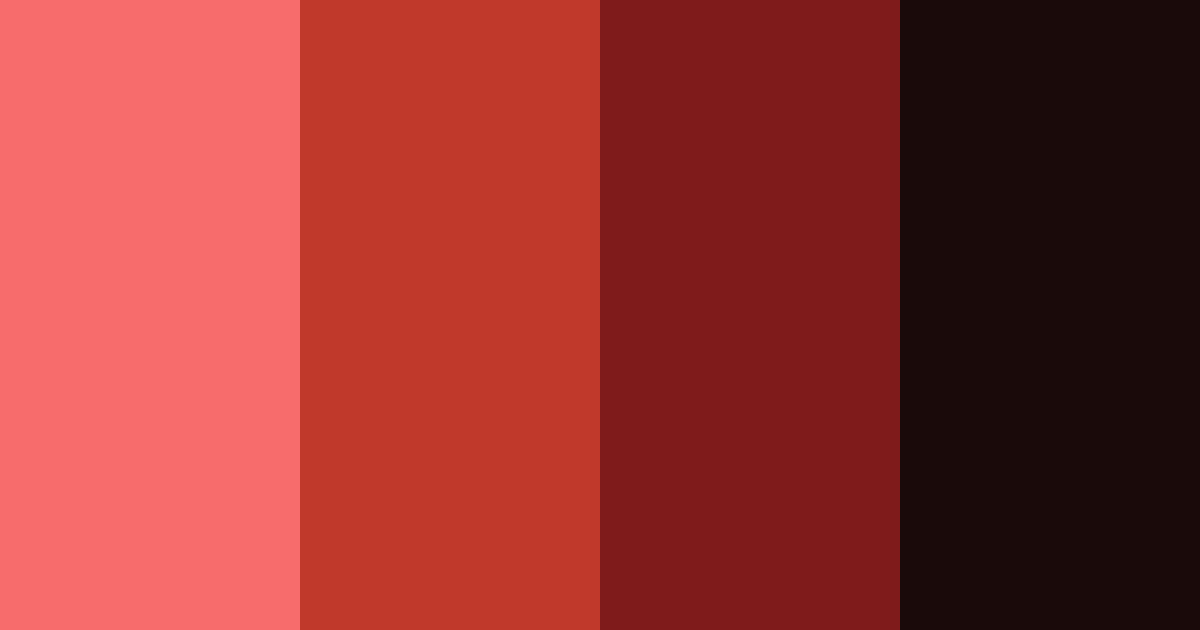 Download red and black fusion color palette PNG image (landscape)