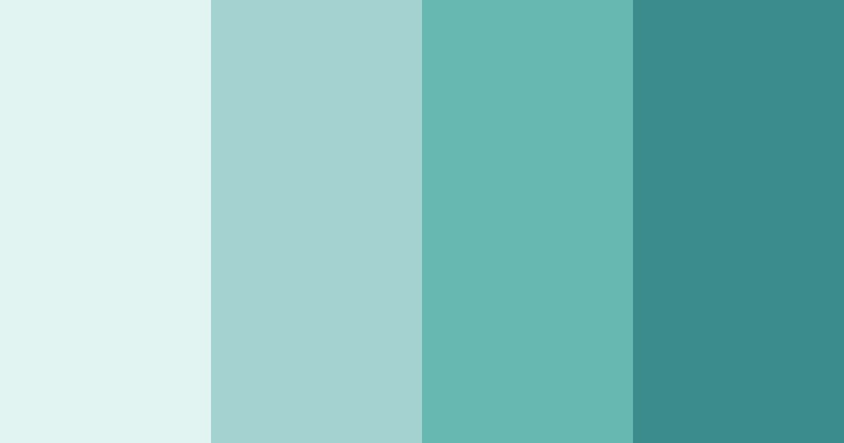 Download teal peace color palette PNG image (landscape)