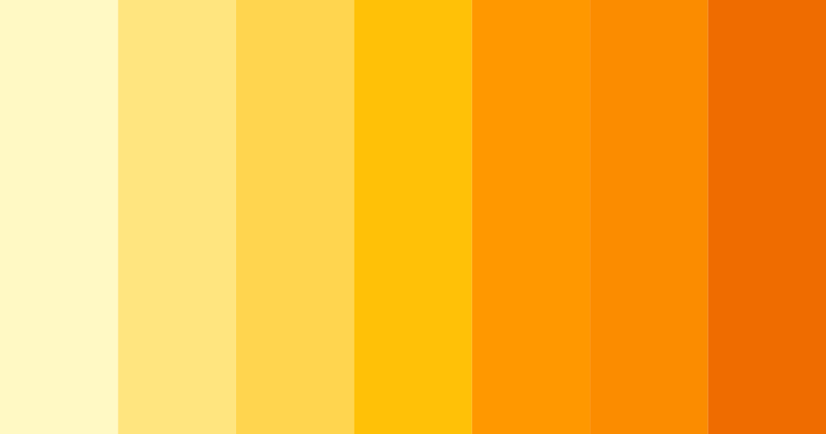 Download sunlit citrus burst color palette PNG image (landscape)
