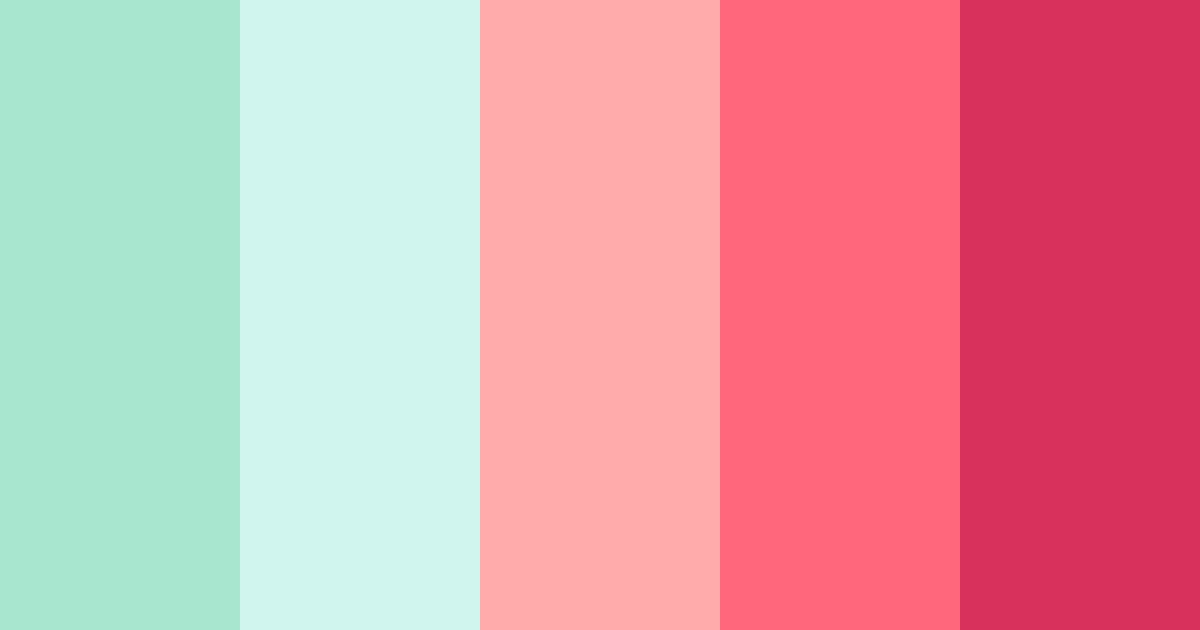 Download red and green harmony color palette PNG image (landscape)