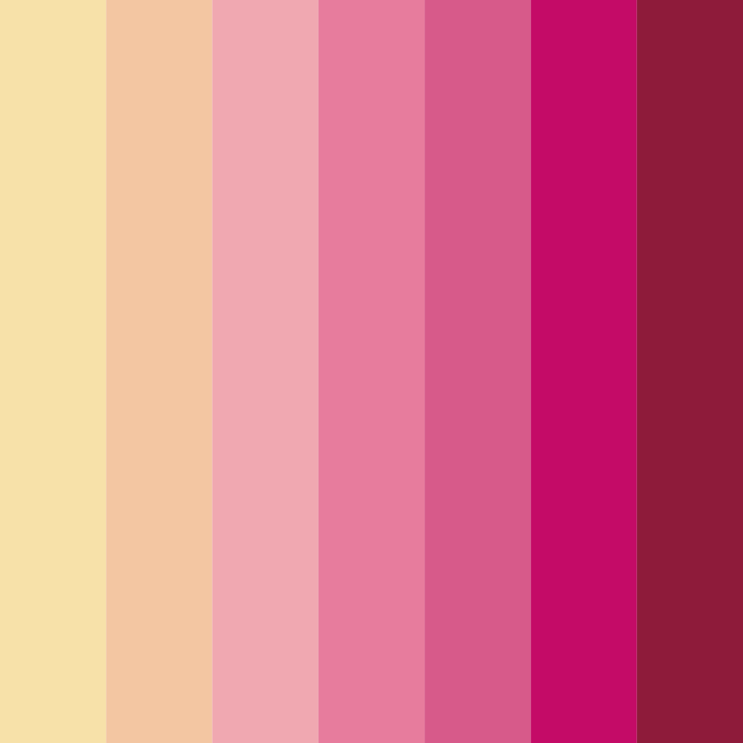 Download opulent blossoms color palette PNG image (square)