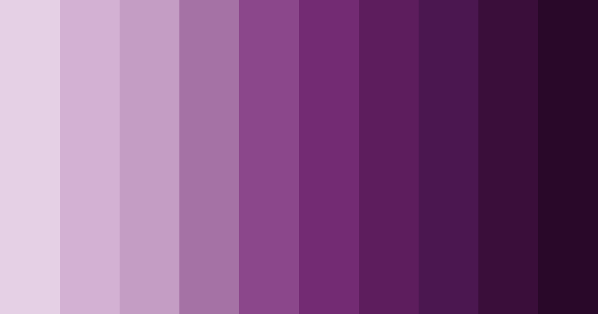 Download shades of lila color palette PNG image (landscape)