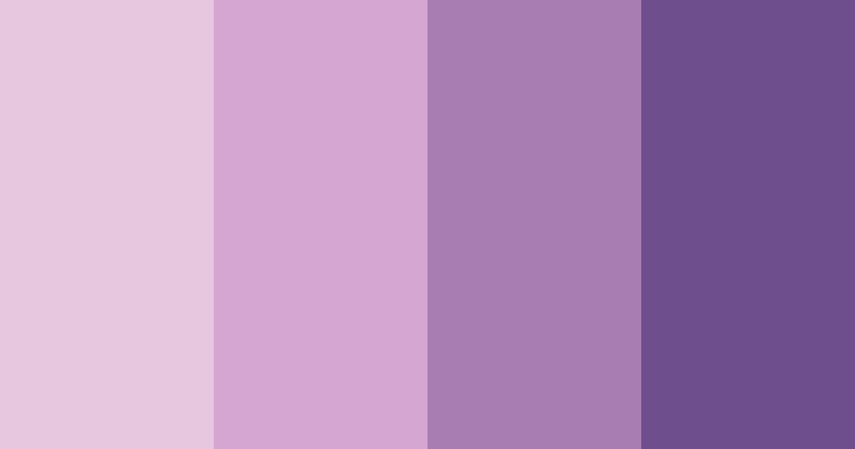 Download purple dreams color palette PNG image (landscape)