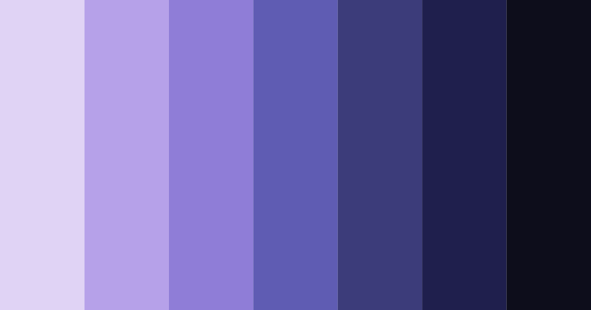 Download shades of purple universe color palette PNG image (landscape)