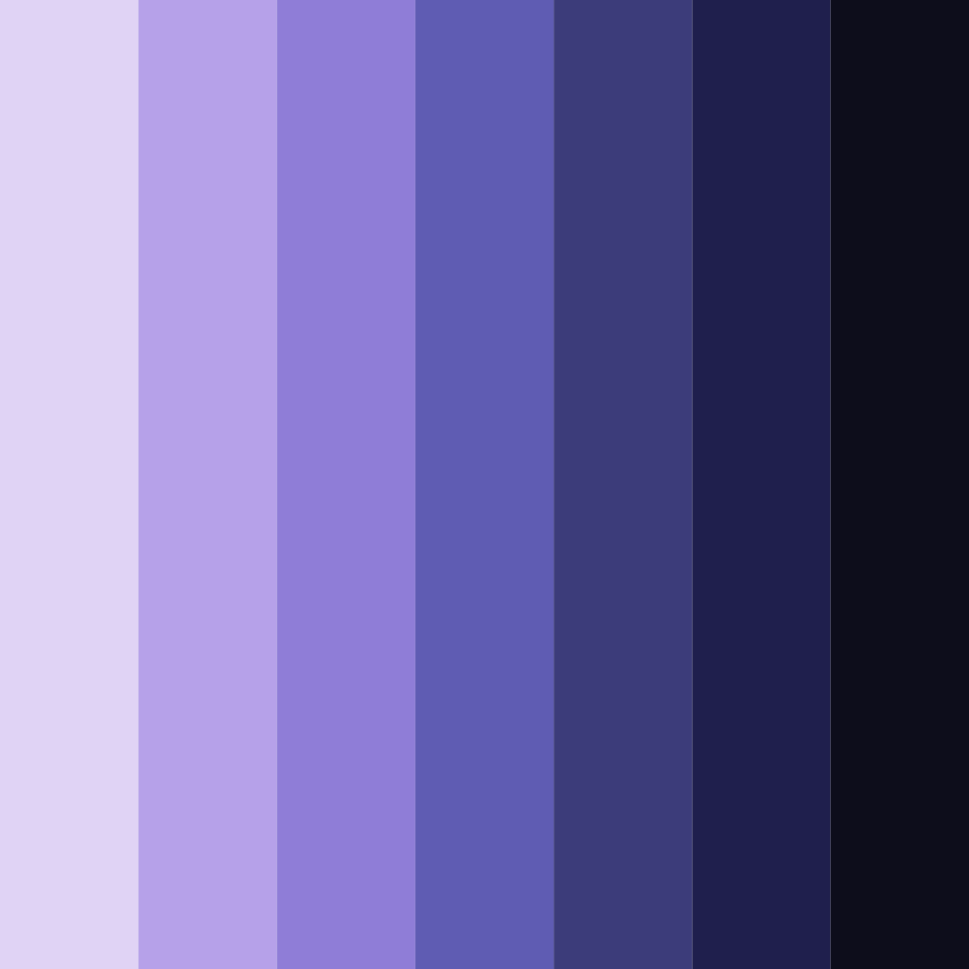 Download shades of purple universe color palette PNG image (square)