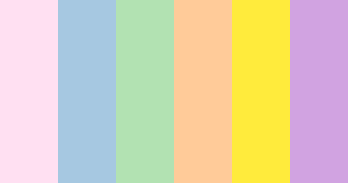 Download colorful dream color palette PNG image (landscape)