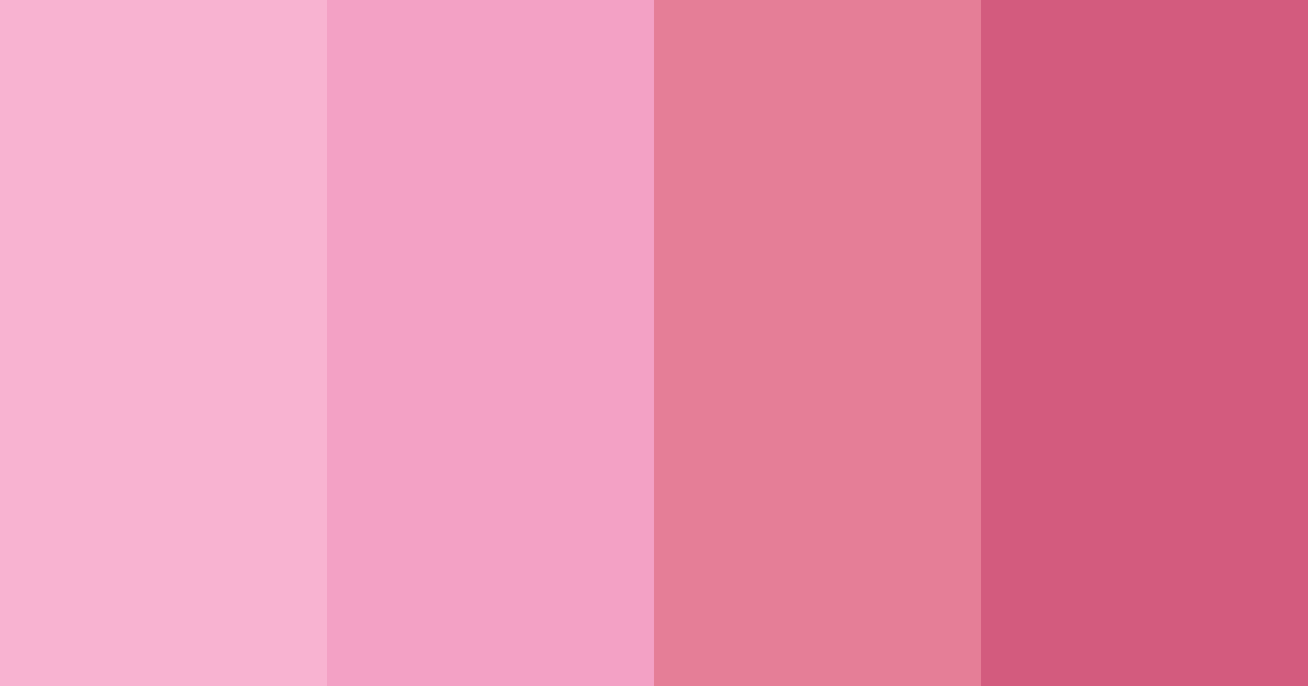 Download pink love color palette PNG image (landscape)