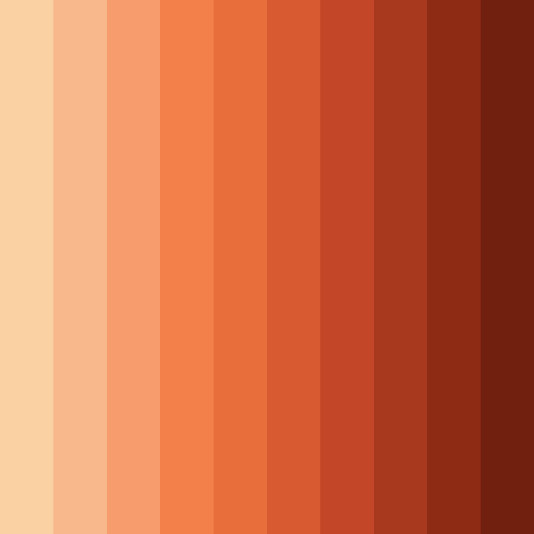 Download ember glow color palette PNG image (square)