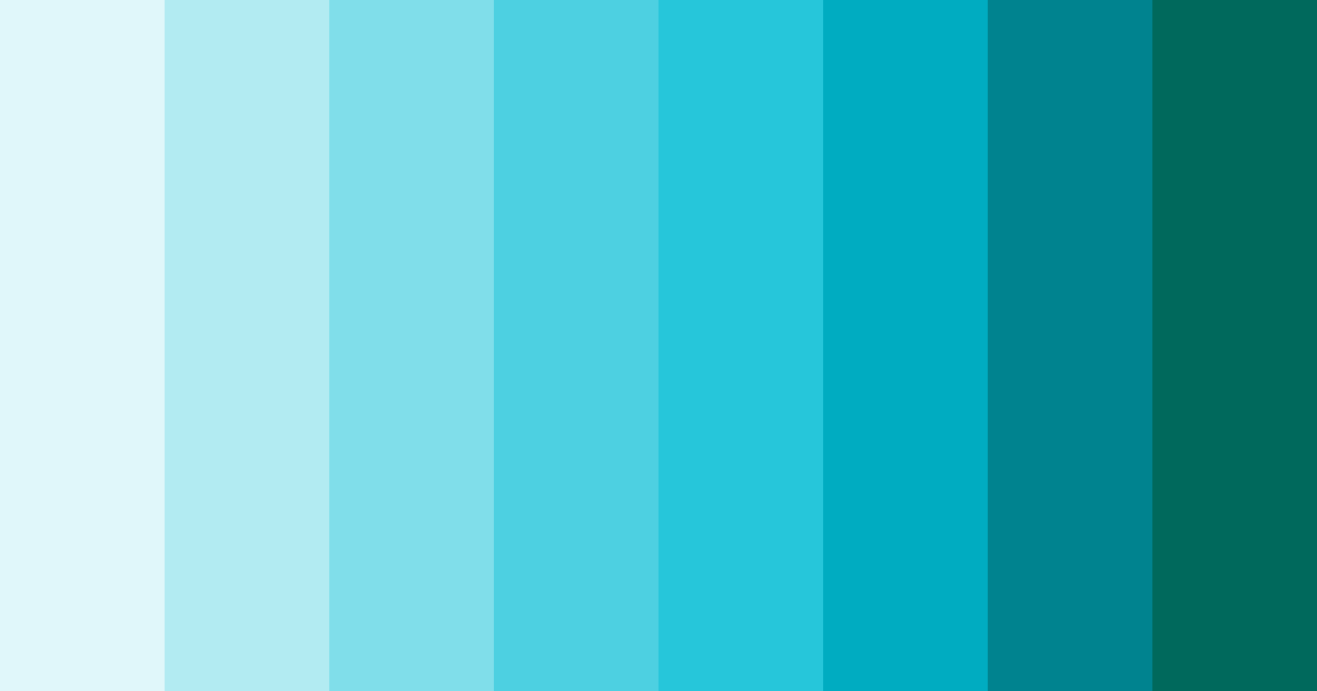 Download turquoise tokens color palette PNG image (landscape)