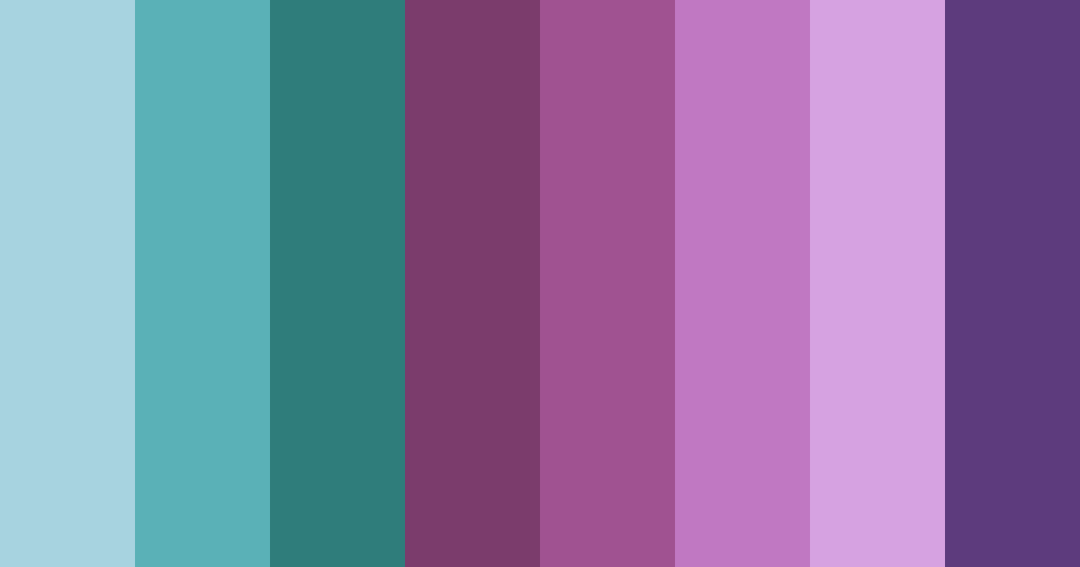 Download jewel tones harmony color palette PNG image (landscape)