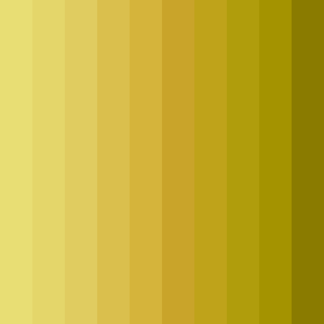 Download yellow shades color palette PNG image (square)