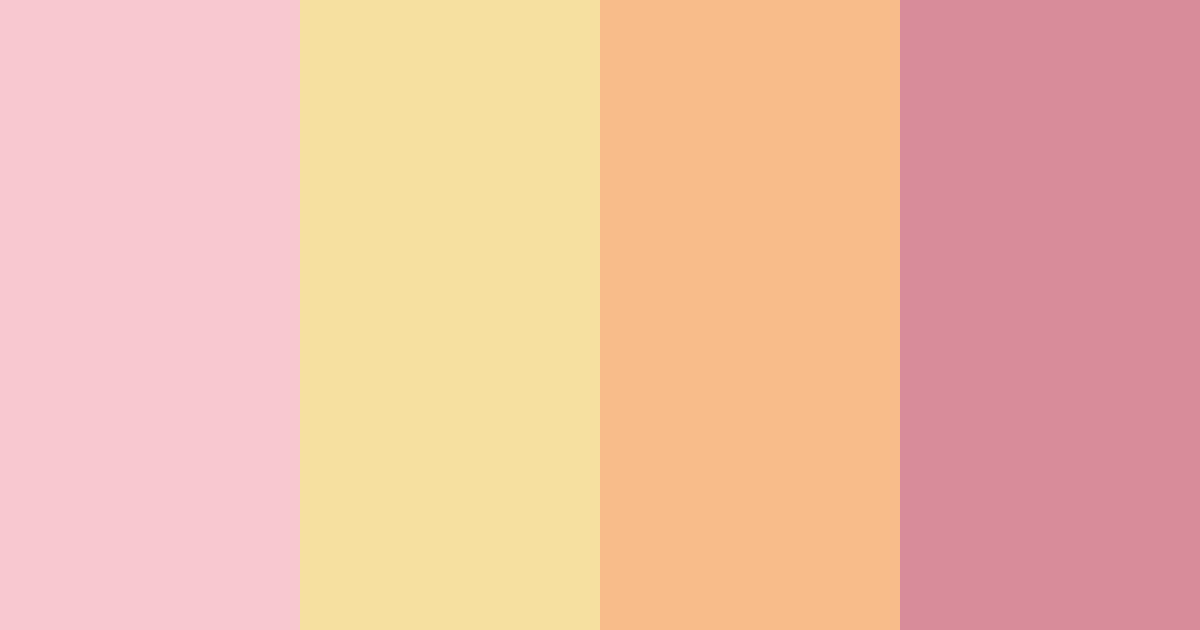 Download pink enfantin color palette PNG image (landscape)