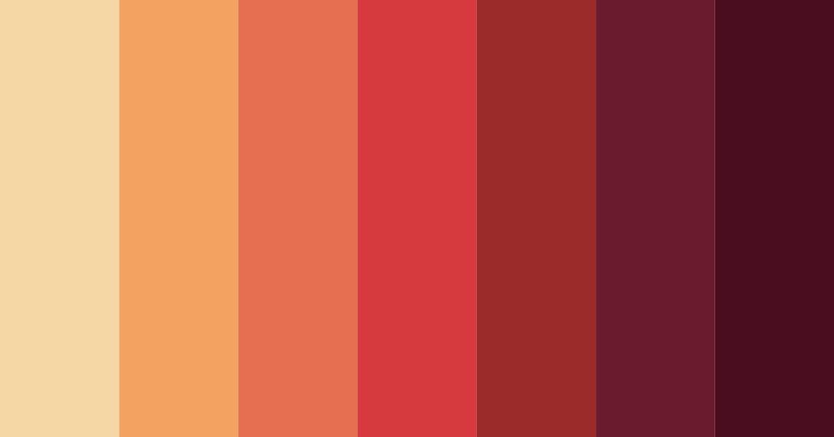 Download gentle sunset embrace color palette PNG image (landscape)