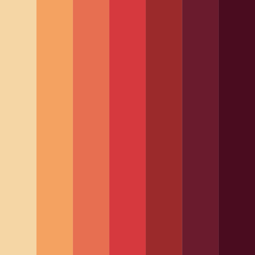 Download gentle sunset embrace color palette PNG image (square)