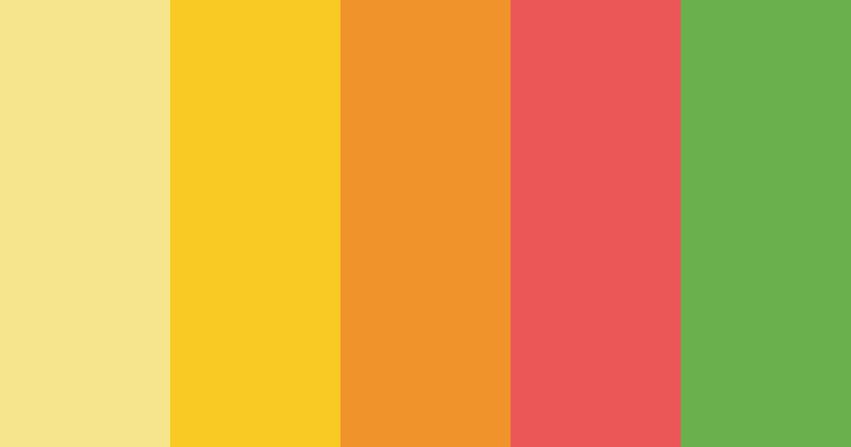 Download sunset fiesta color palette PNG image (landscape)