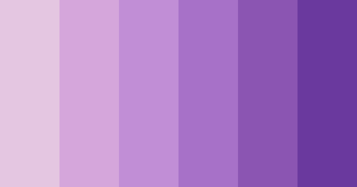 Download shades of lavender color palette PNG image (landscape)