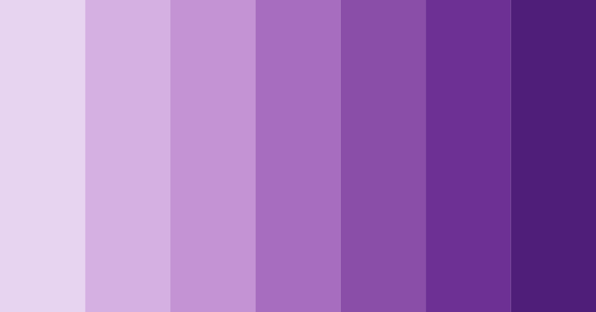 Download shades of lavender color palette PNG image (landscape)