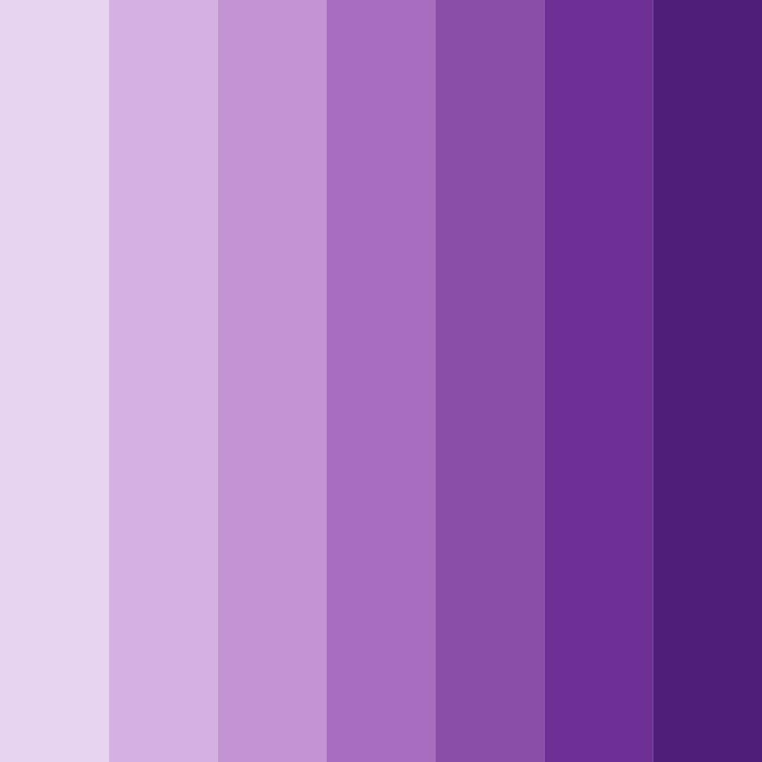 Download shades of lavender color palette PNG image (square)