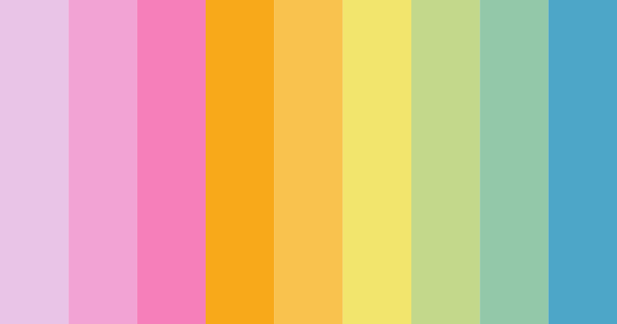 Download citrus lavender color palette PNG image (landscape)