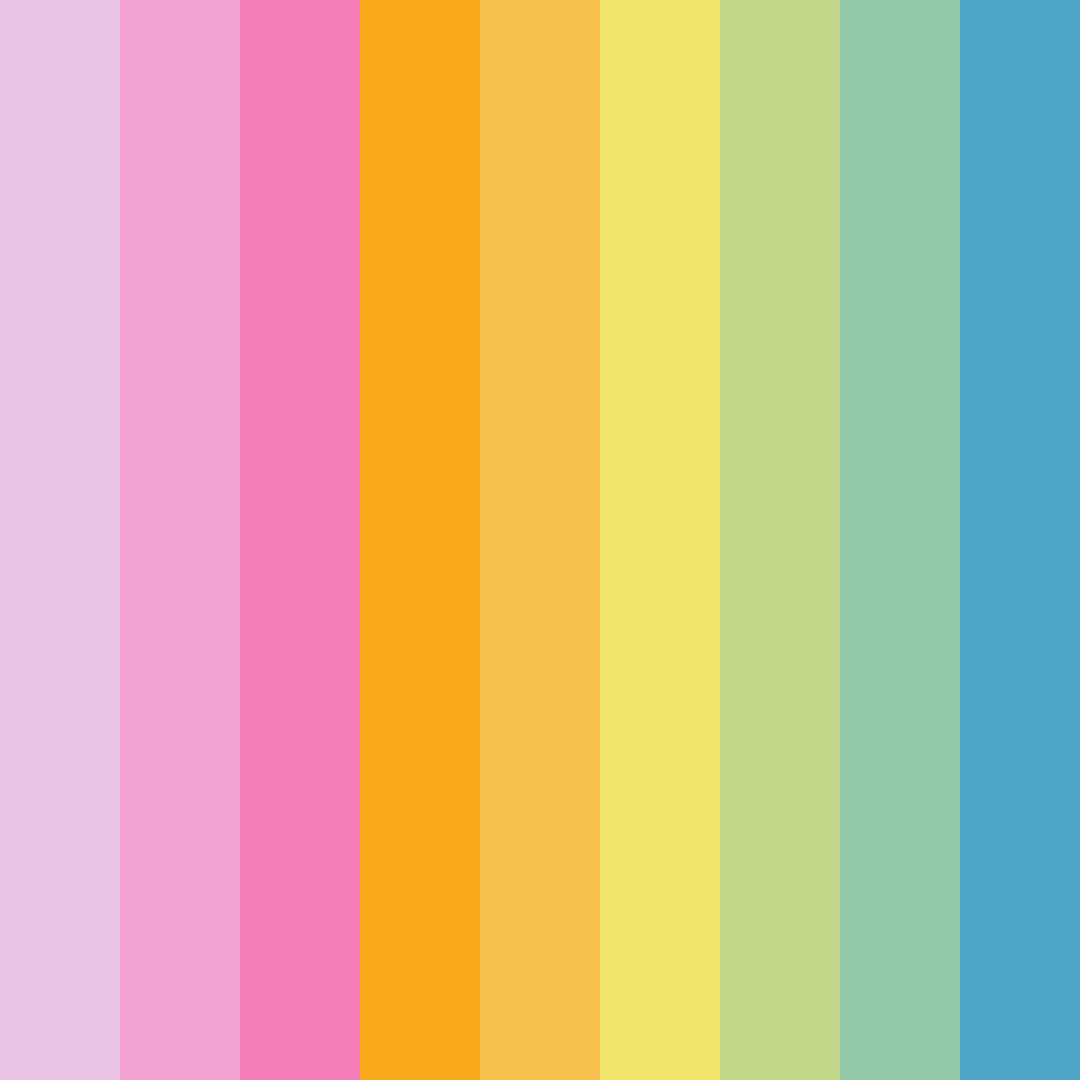 Download citrus lavender color palette PNG image (square)