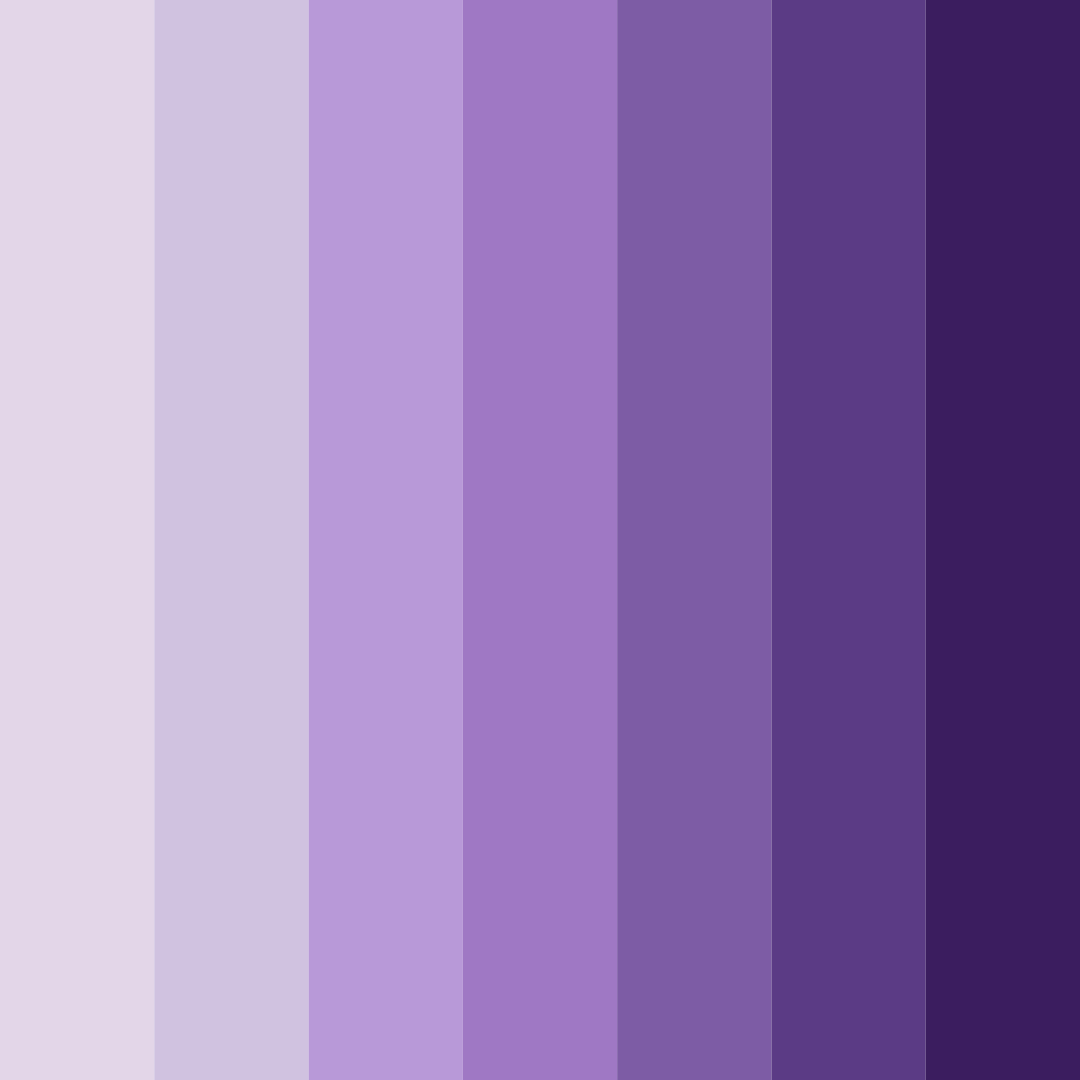 Download shades of lavender color palette PNG image (square)
