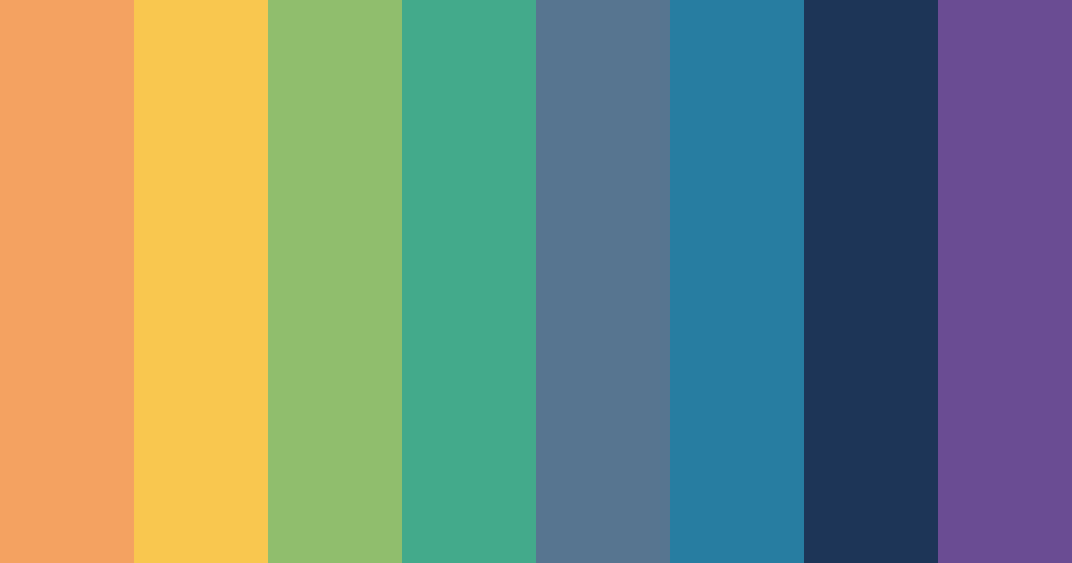 Download vibrant vibes color palette PNG image (landscape)