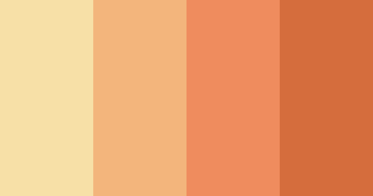 Download orange easter color palette PNG image (landscape)