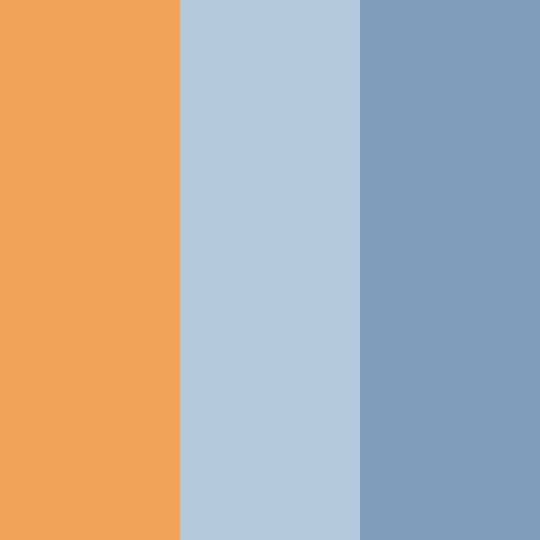 Download desaturated blue and orange color palette PNG image (square)