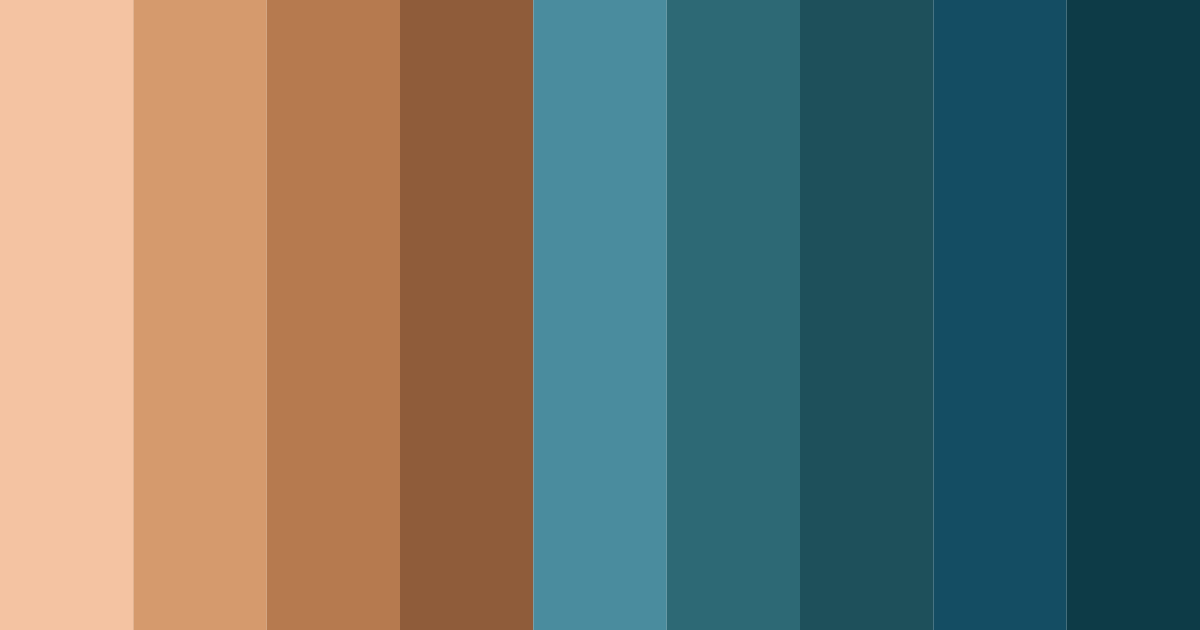 Download coastal sunset serenity color palette PNG image (landscape)
