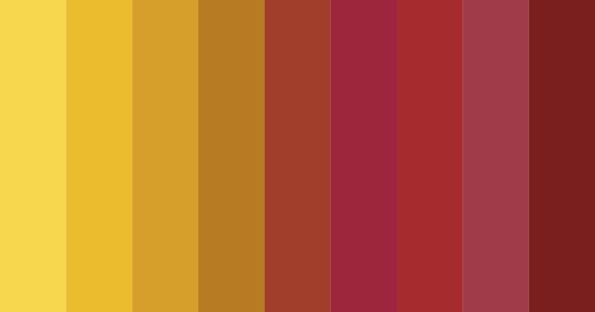Download brass red harmony color palette PNG image (landscape)