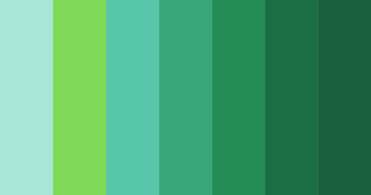 Download tropical oasis color palette PNG image (landscape)