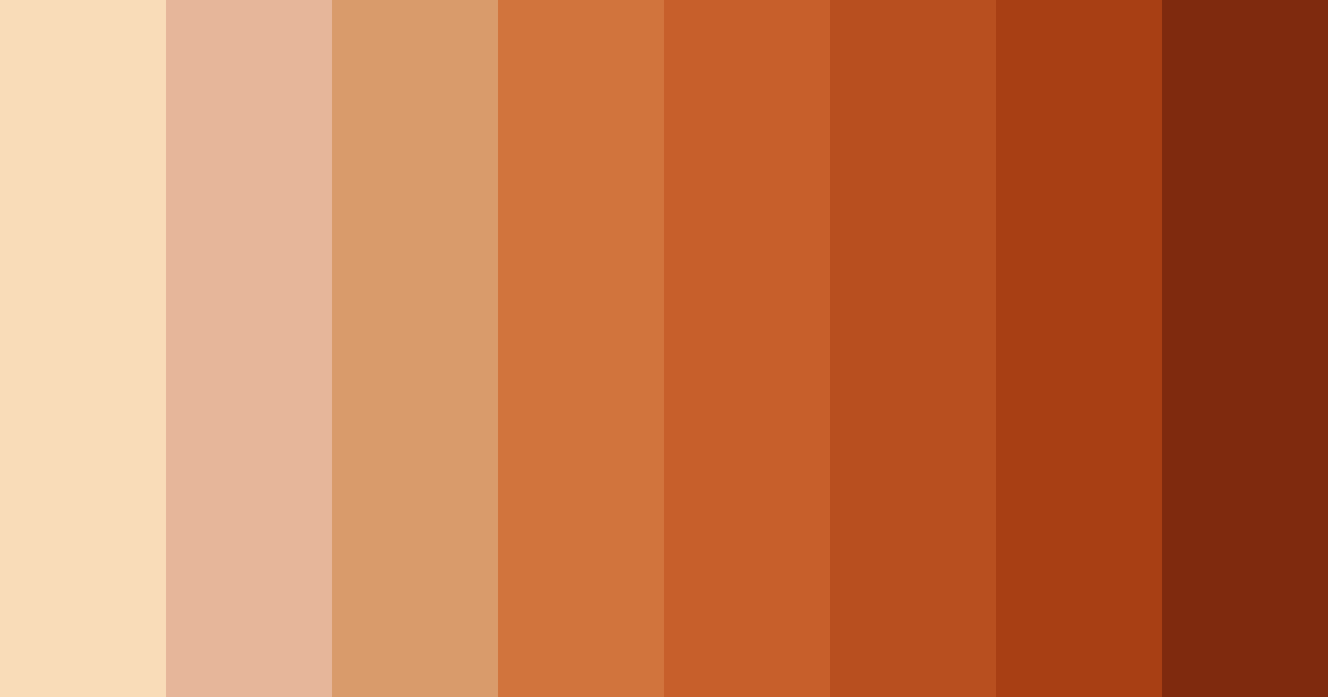 Download caramel red color palette PNG image (landscape)