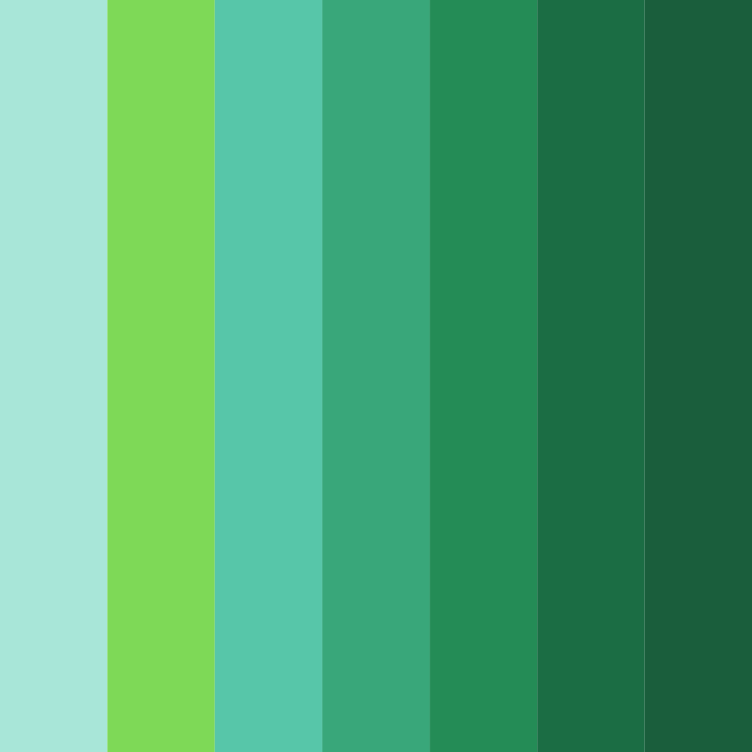 Download tropical oasis color palette PNG image (square)