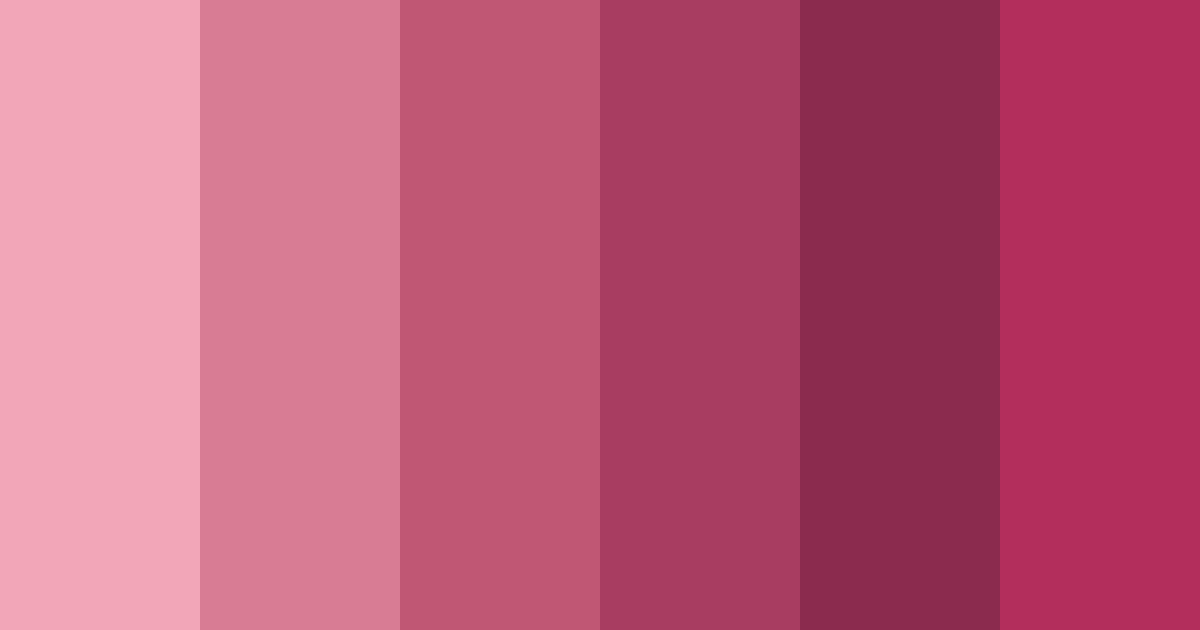 Download shades of pink color palette PNG image (landscape)