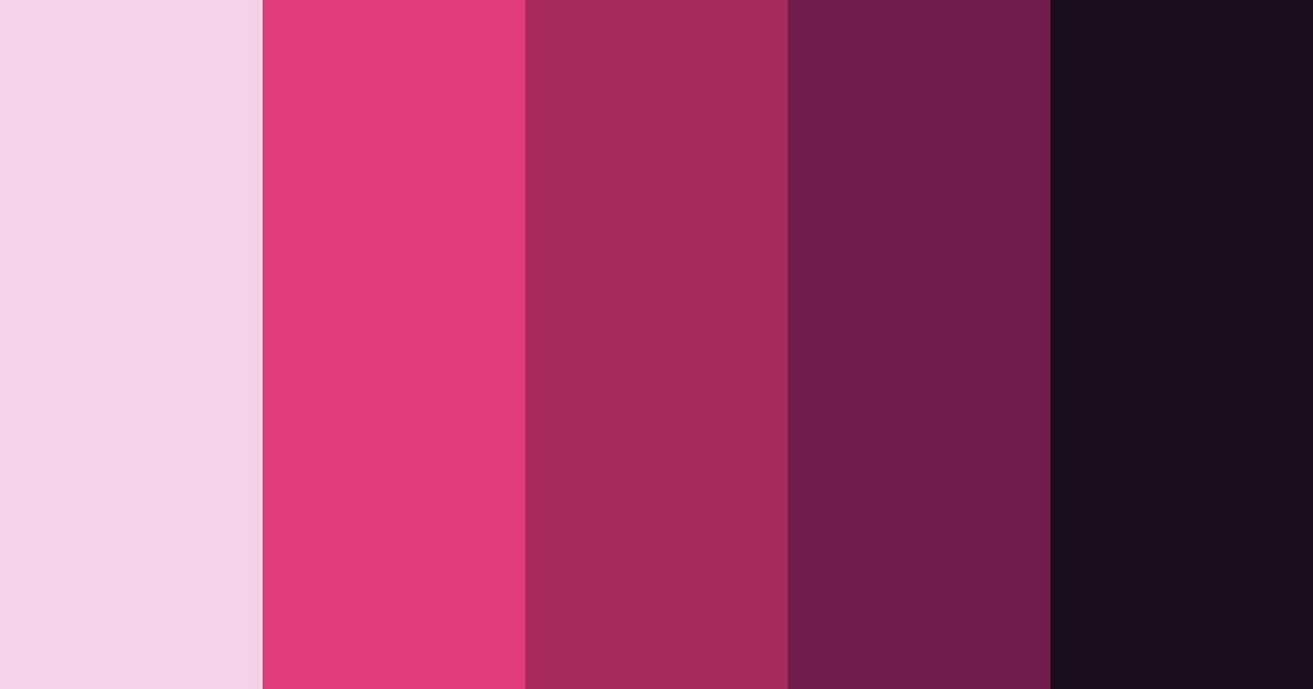 Download magenta dreams color palette PNG image (landscape)