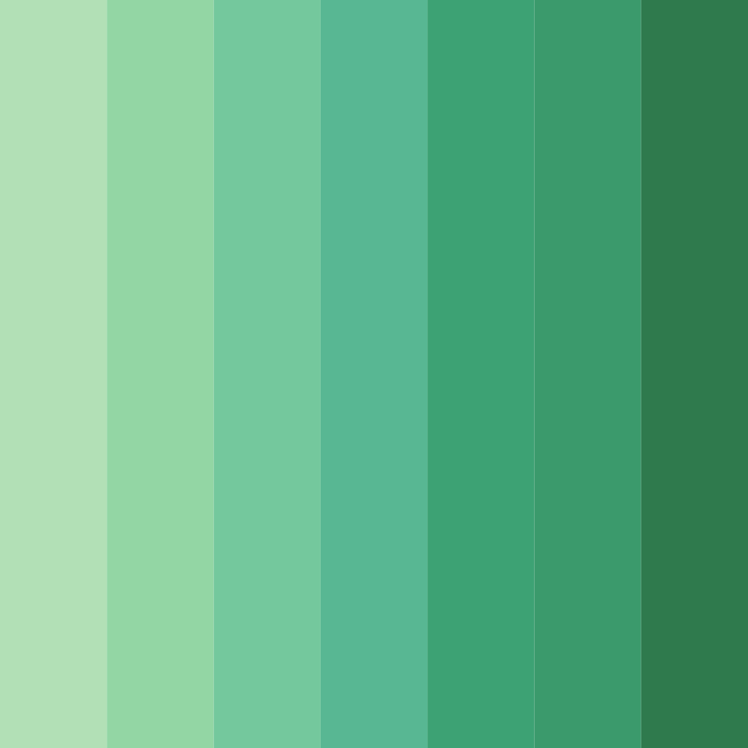 Download verdant embrace color palette PNG image (square)