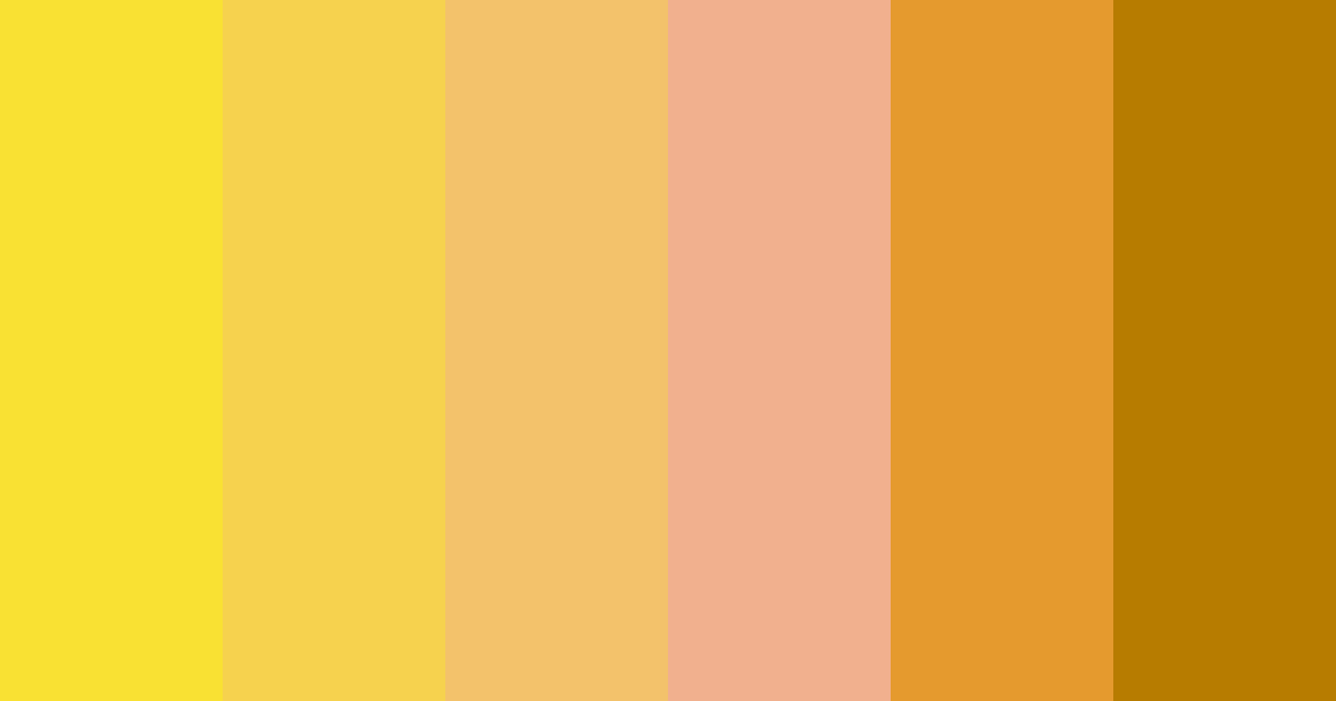 Download bright yellow color palette PNG image (landscape)