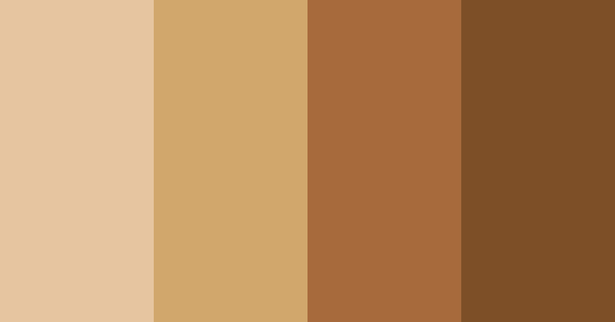 Download warm brown color palette PNG image (landscape)
