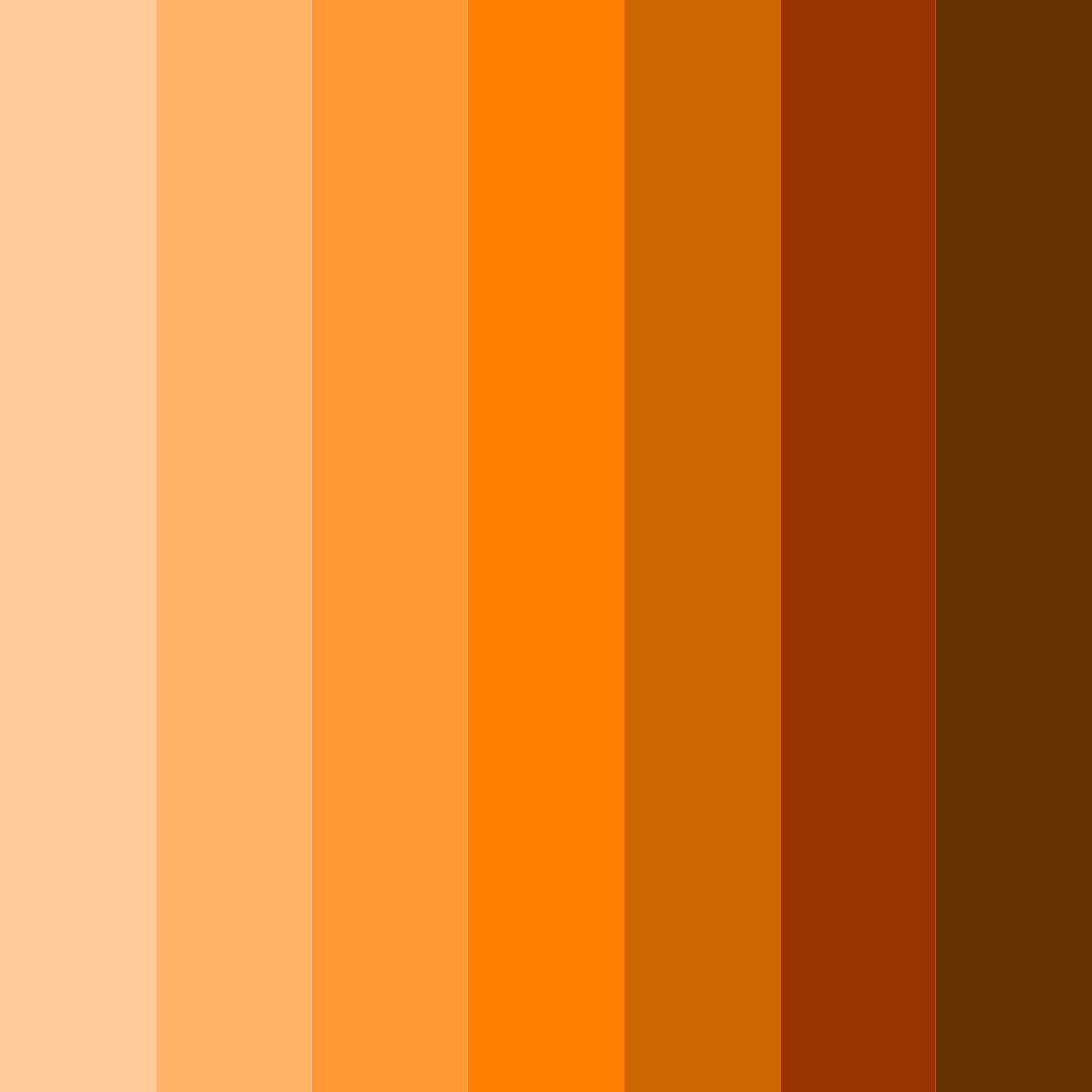 Download warm orange color palette PNG image (square)
