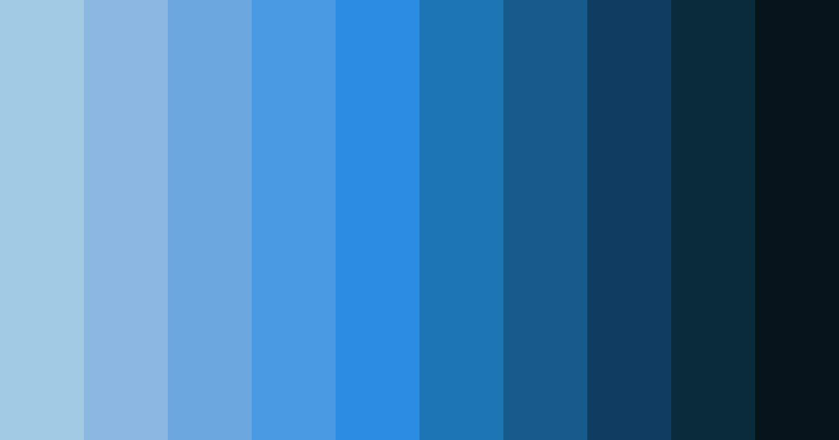 Download bright baby blue color palette PNG image (landscape)