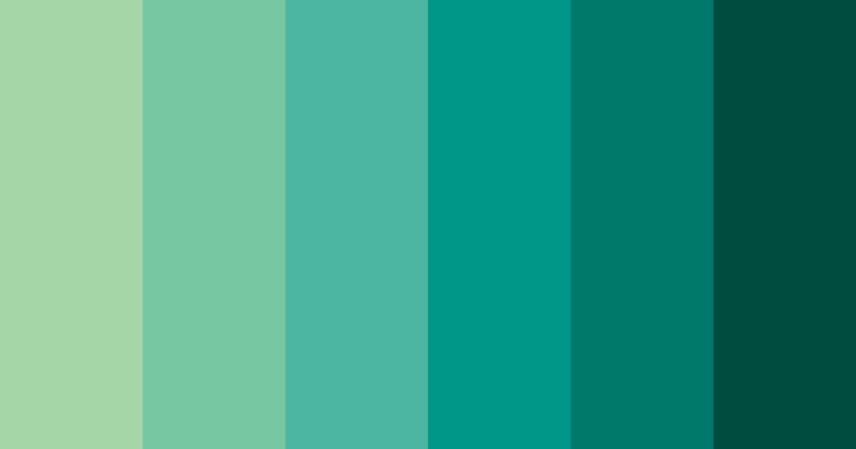 Download emerald oasis color palette PNG image (landscape)