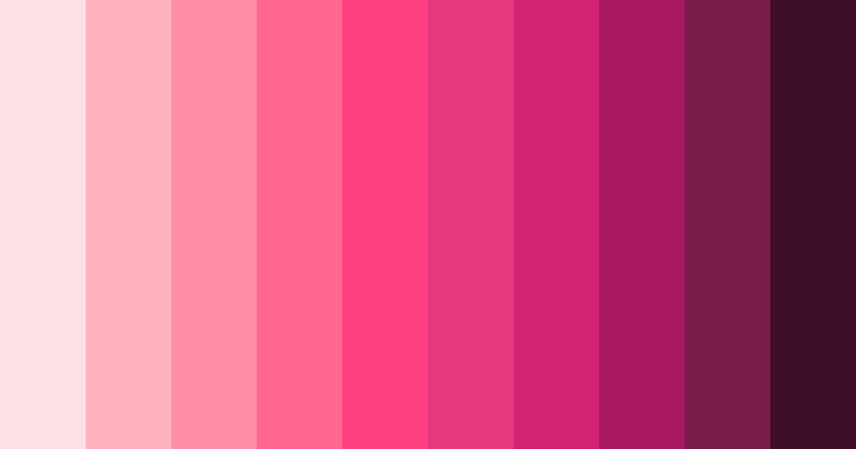 Download salmon pink shades color palette PNG image (landscape)