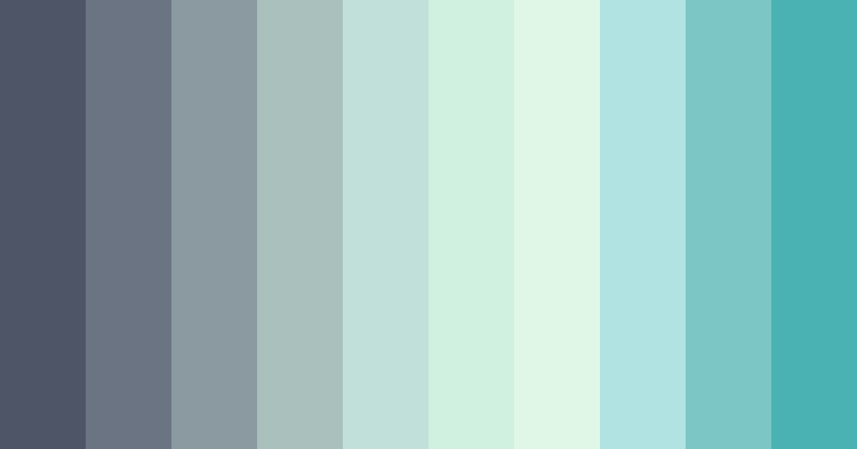 Download oceanic serenity color palette PNG image (landscape)