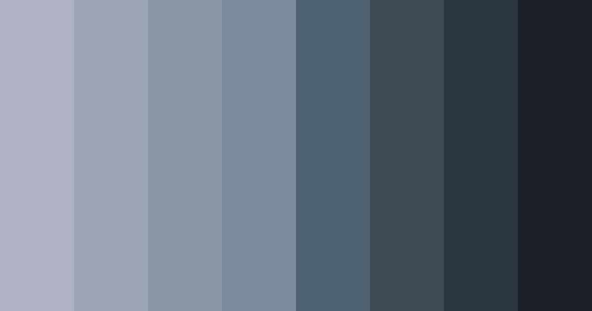 Download midnight lagoon color palette PNG image (landscape)
