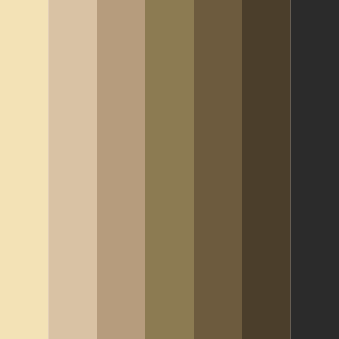 Download golden black color palette PNG image (square)