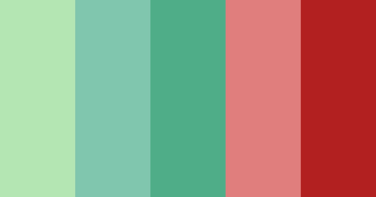 Download shades of red and green color palette PNG image (landscape)