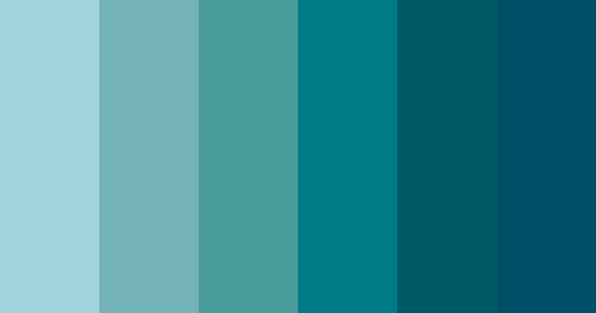 Download teal ocean color palette PNG image (landscape)