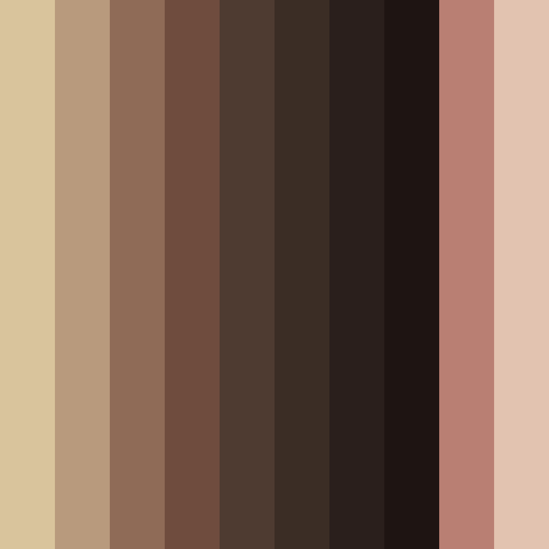 Download earthy elegance color palette PNG image (square)
