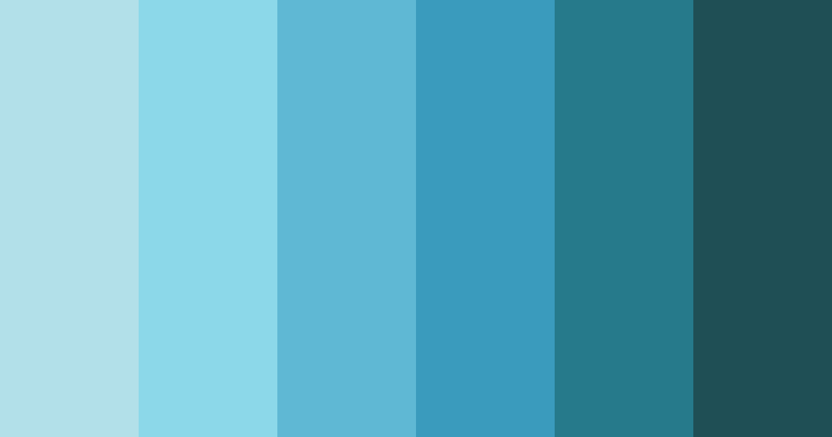 Download ocean blue color palette PNG image (landscape)